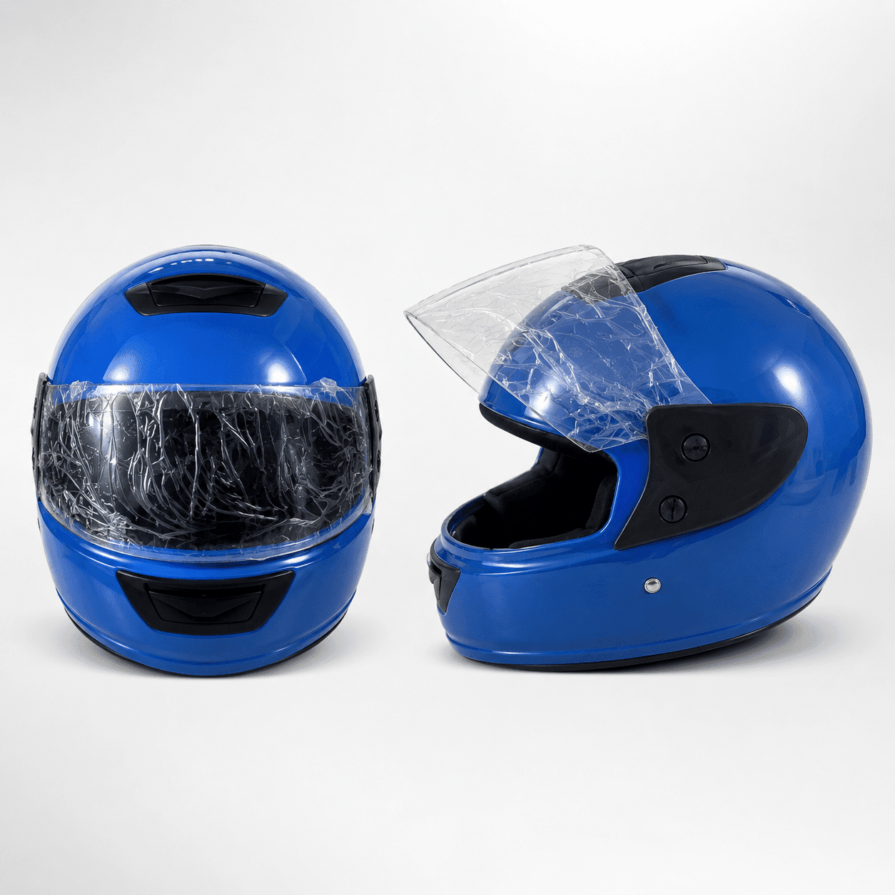 Blue Motorcycle Helmet in Kenya